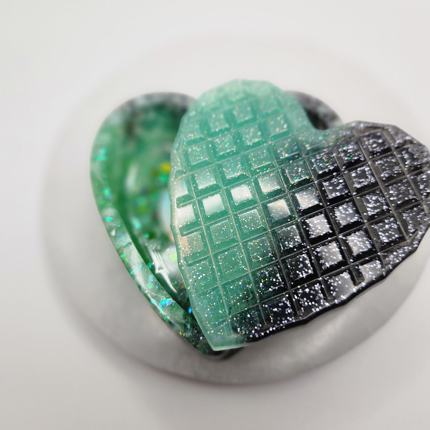 Glow in the dark heart holder