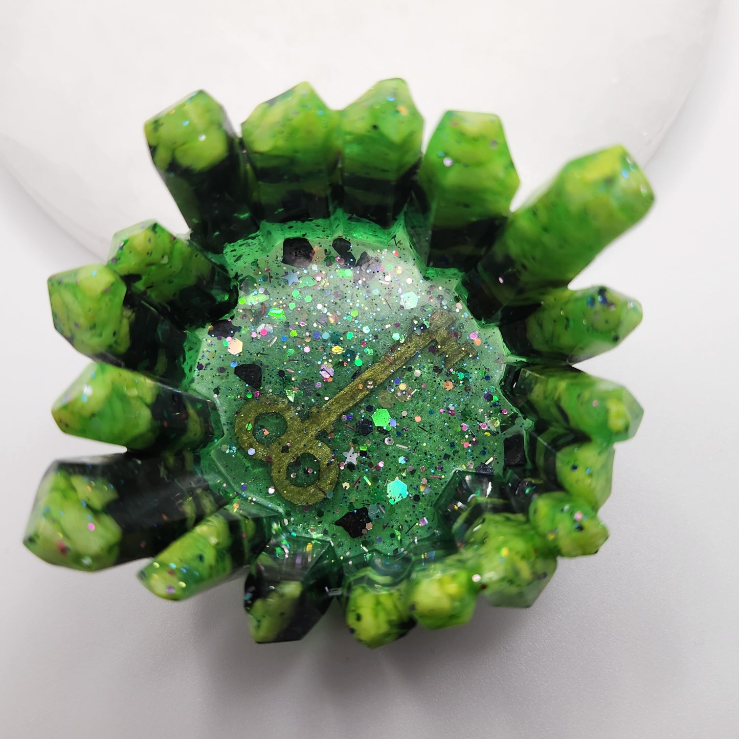 Crystal molded trinket holder