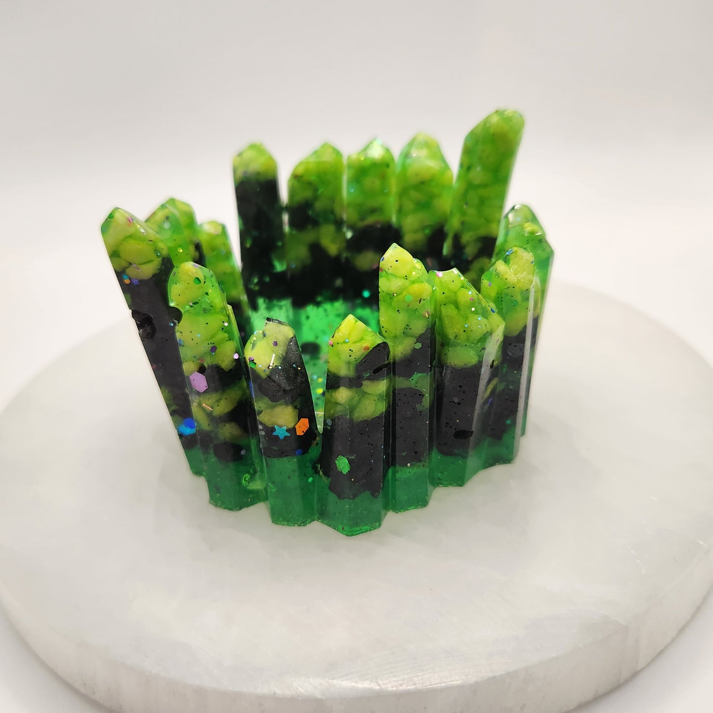Crystal molded trinket holder