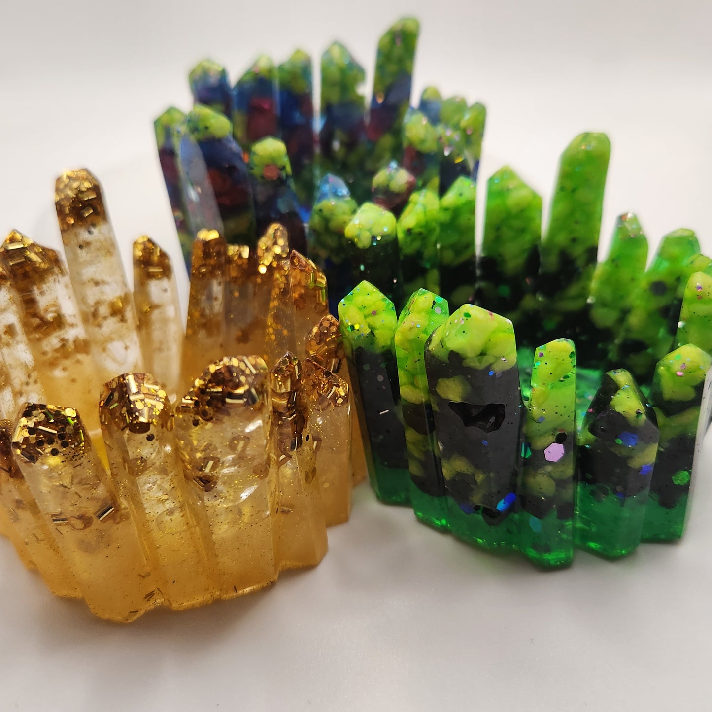 Crystal molded trinket holder