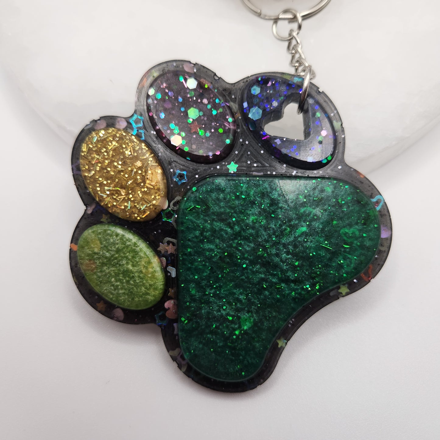 paw print keychains