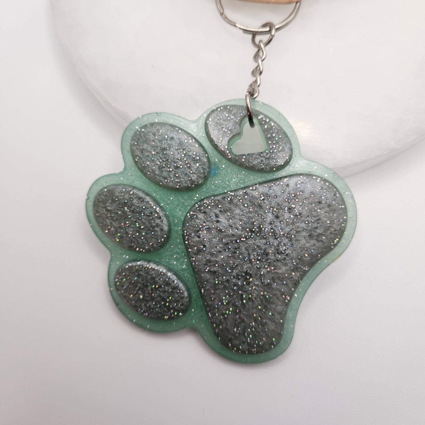 paw print keychains