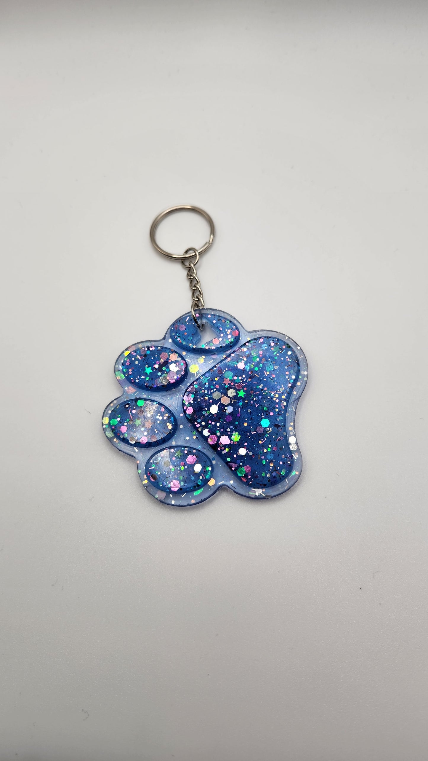 Paw print keychains