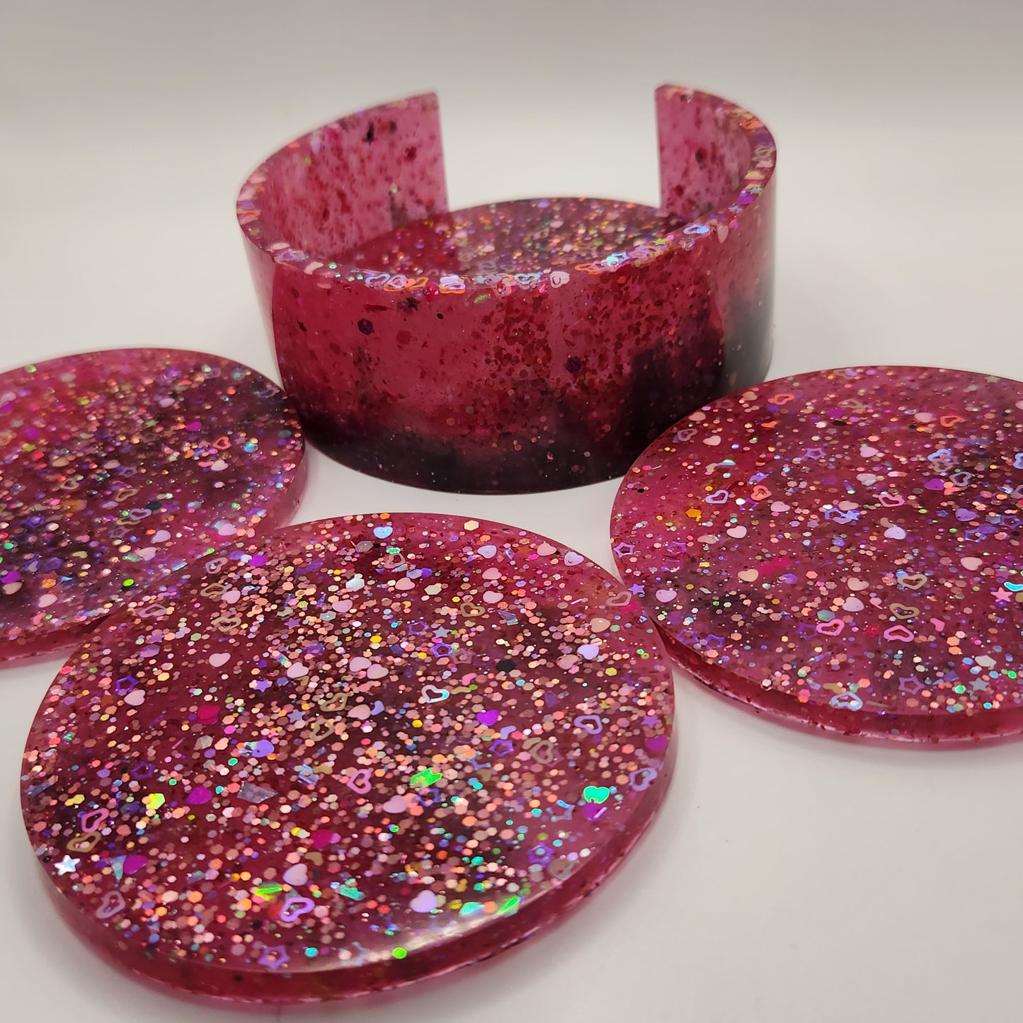 Glittery coaster