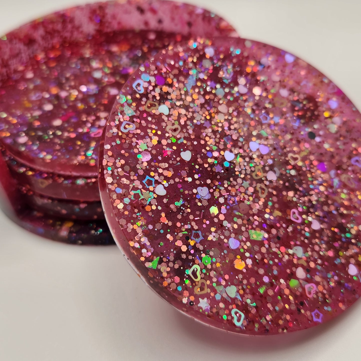 Glittery coaster