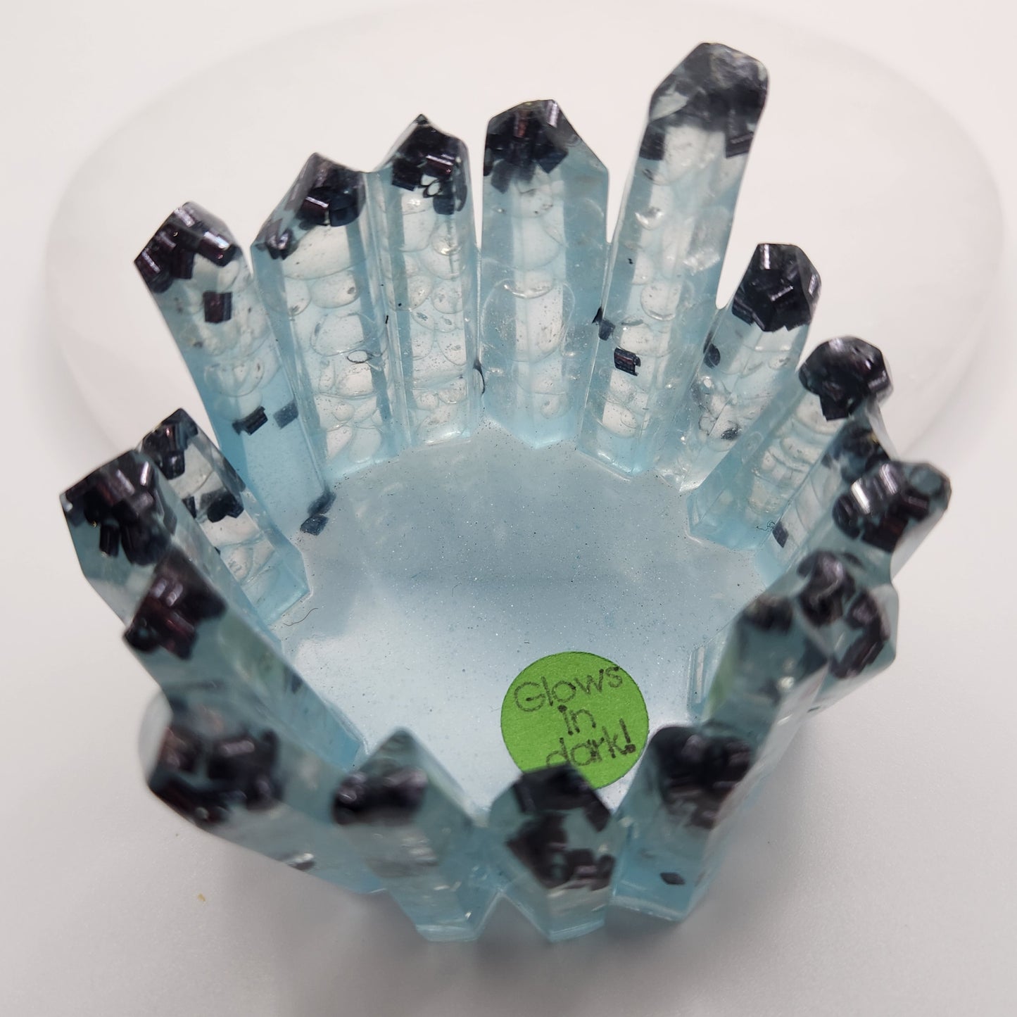 crystal molded trinket cradle